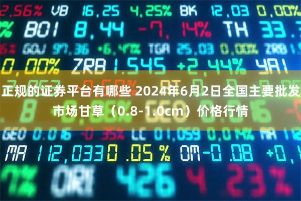 正规的证券平台有哪些 2024年6月2日全国主要批发市场甘草（0.8-1.0cm）价格行情
