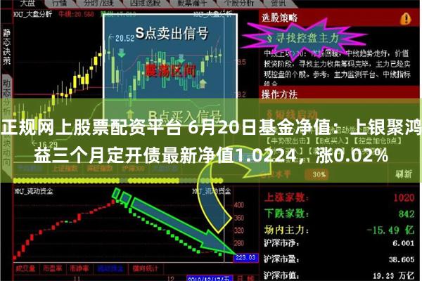 正规网上股票配资平台 6月20日基金净值：上银聚鸿益三个月定开债最新净值1.0224，涨0.02%