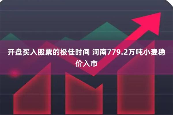 开盘买入股票的极佳时间 河南779.2万吨小麦稳价入市