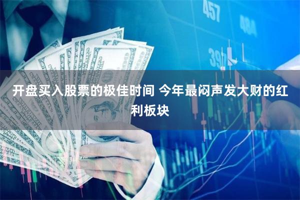 开盘买入股票的极佳时间 今年最闷声发大财的红利板块