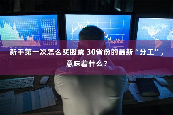 新手第一次怎么买股票 30省份的最新“分工”，意味着什么？