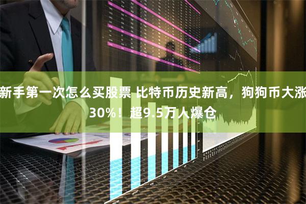 新手第一次怎么买股票 比特币历史新高，狗狗币大涨30%！超9.5万人爆仓