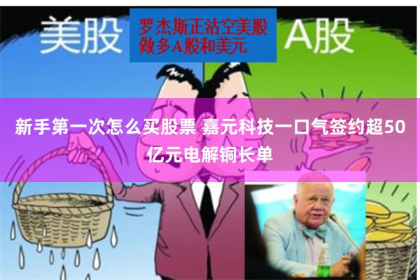 新手第一次怎么买股票 嘉元科技一口气签约超50亿元电解铜长单