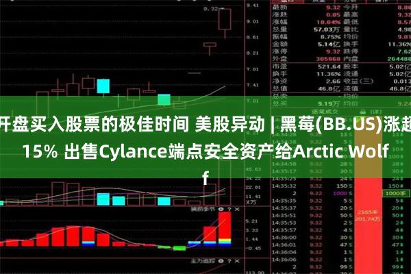 开盘买入股票的极佳时间 美股异动 | 黑莓(BB.US)涨超15% 出售Cylance端点安全资产给Arctic Wolf