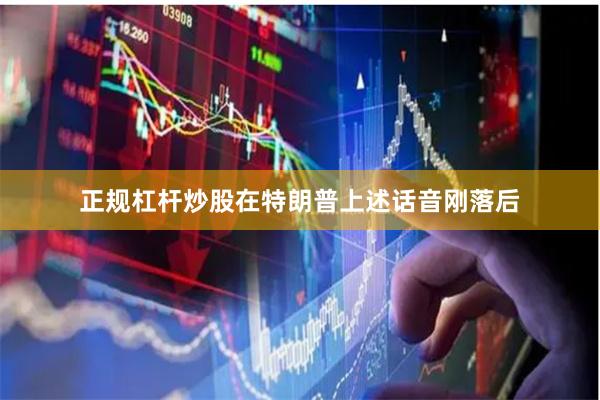 正规杠杆炒股在特朗普上述话音刚落后